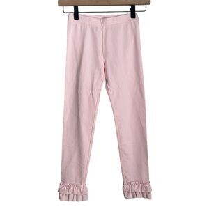 NWOT J. Crew Crewcuts Girls Pink Ruffle Hem Leggings Size 10